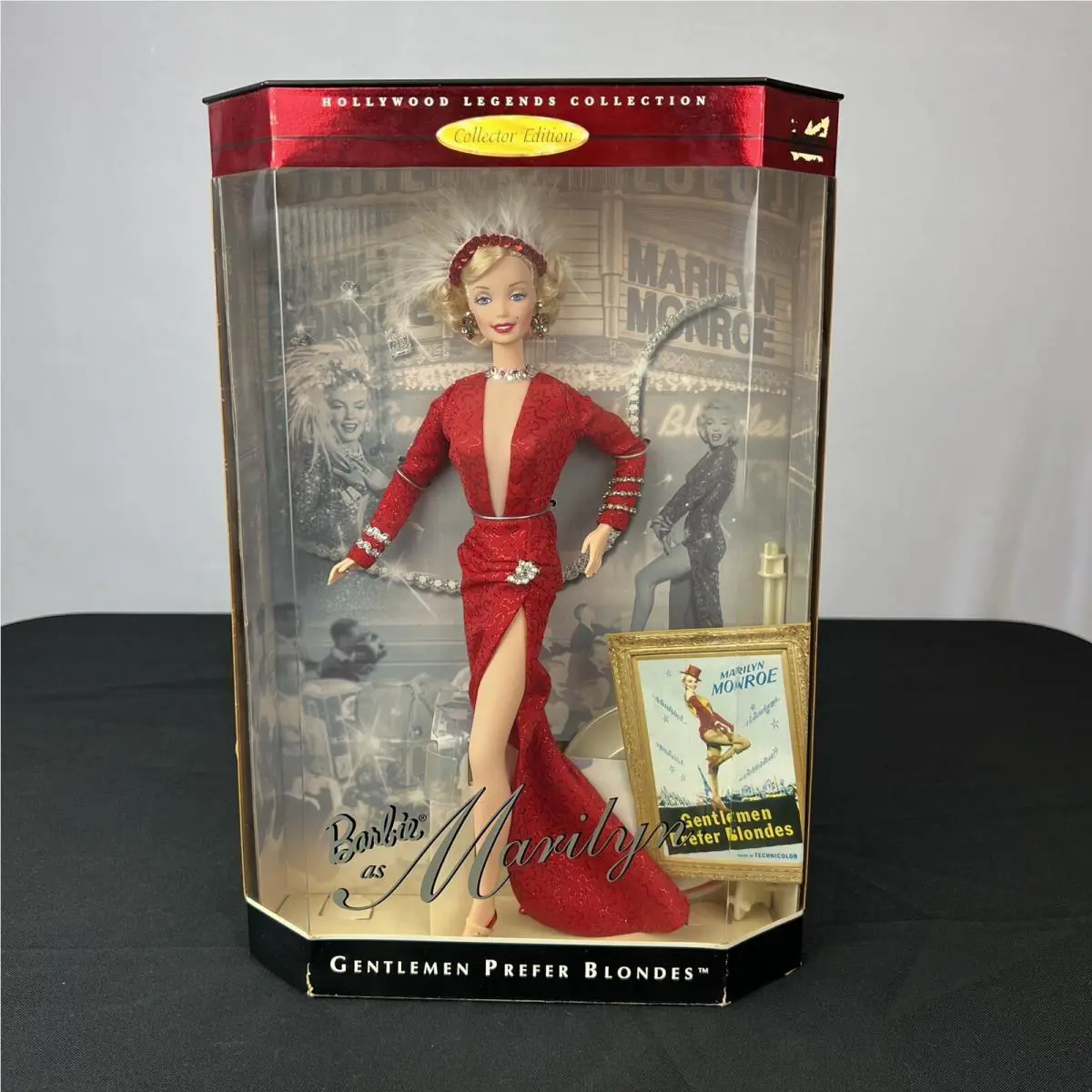 Vintage 1997 Mattel Barbie Marilyn Monroe Gentlemen Prefer Blondes
