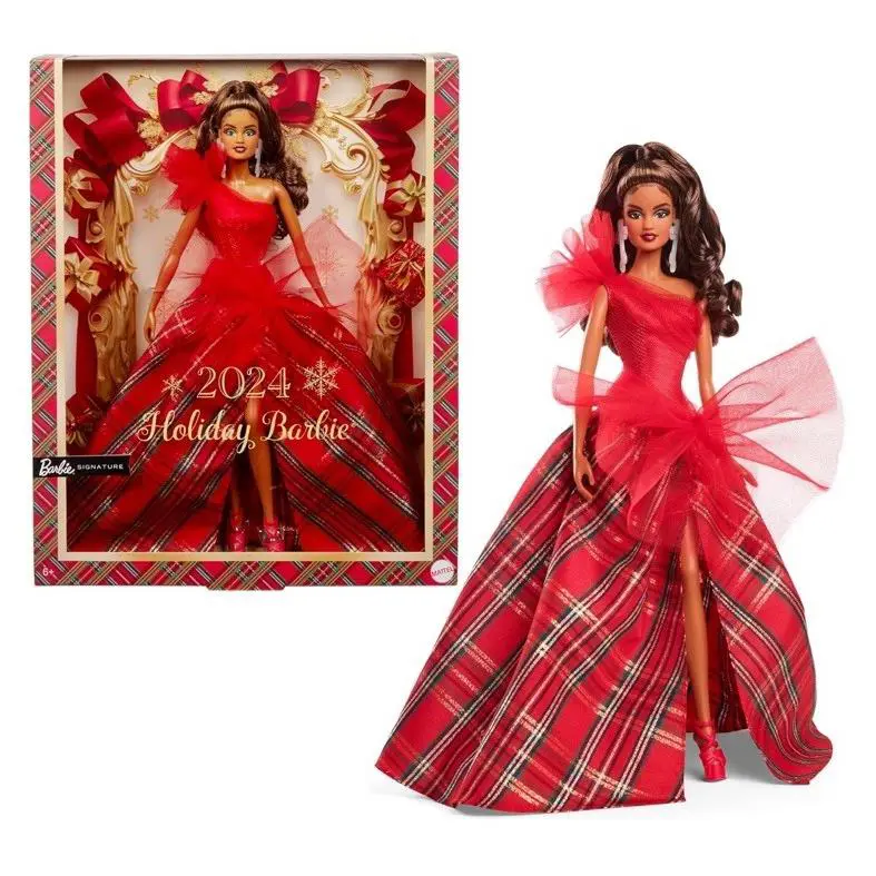 Barbie Signature 2024 Holiday Doll with Light Brown Hair