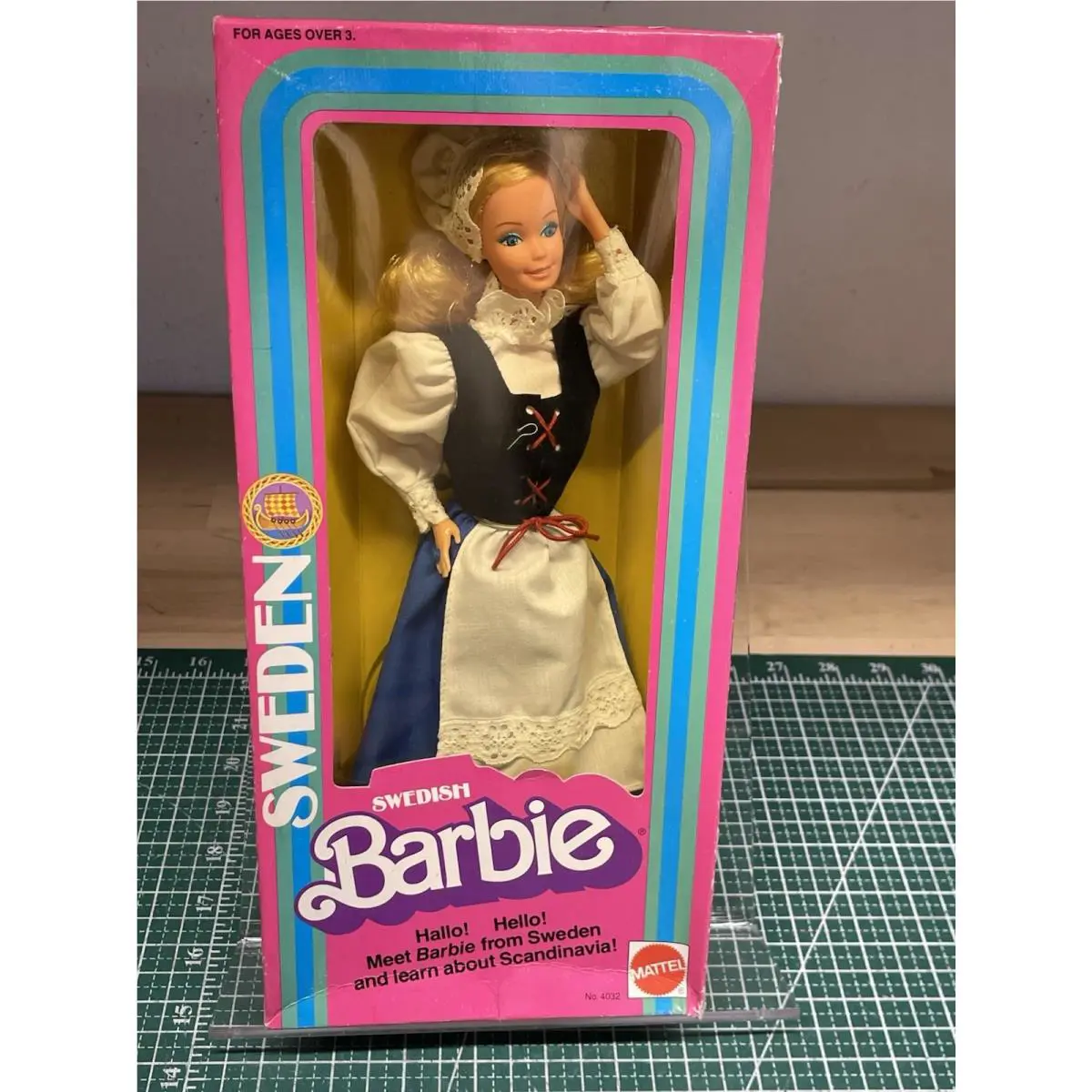 Vintage 1982 Sweden Swedish Barbie Doll Mattel 4032 - Old Stock