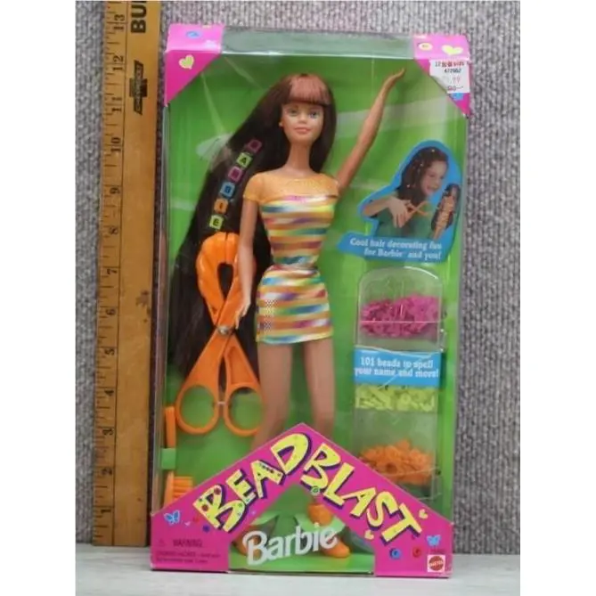 Bead Blast - Barbie - Red Hair - Mattel - 1997 - 18890