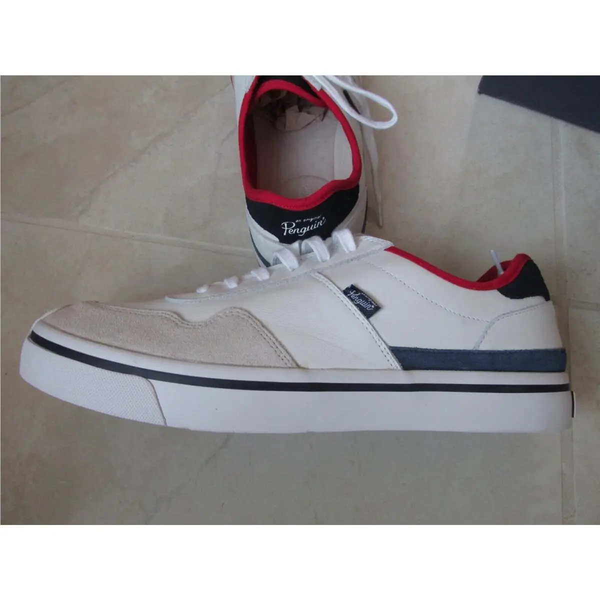Original Penguin shoes - PEDERSON V2 - PEDERSON - PG00016-WBBR - White 0