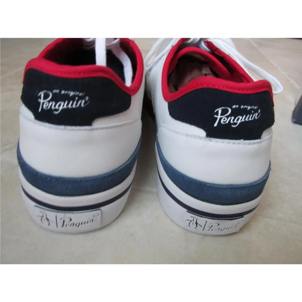 Original Penguin shoes - PEDERSON V2 - PEDERSON - PG00016-WBBR - White 1