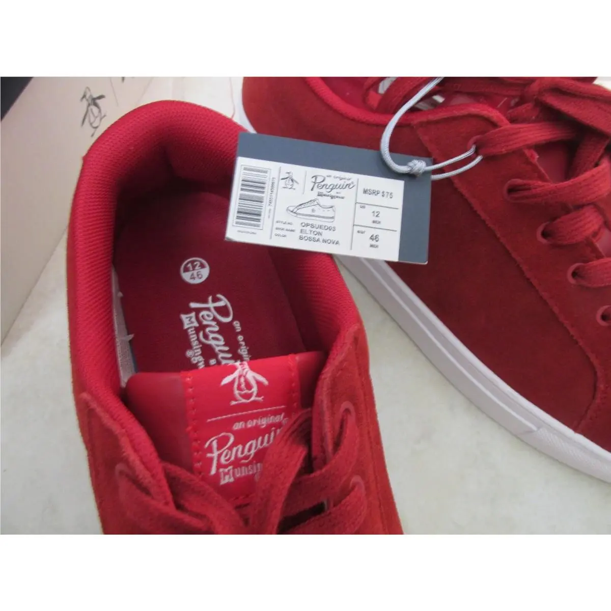 Original Penguin shoes - ELTON - ELTON - OPSUED03 - Red (UPC: 7453114309973) 2
