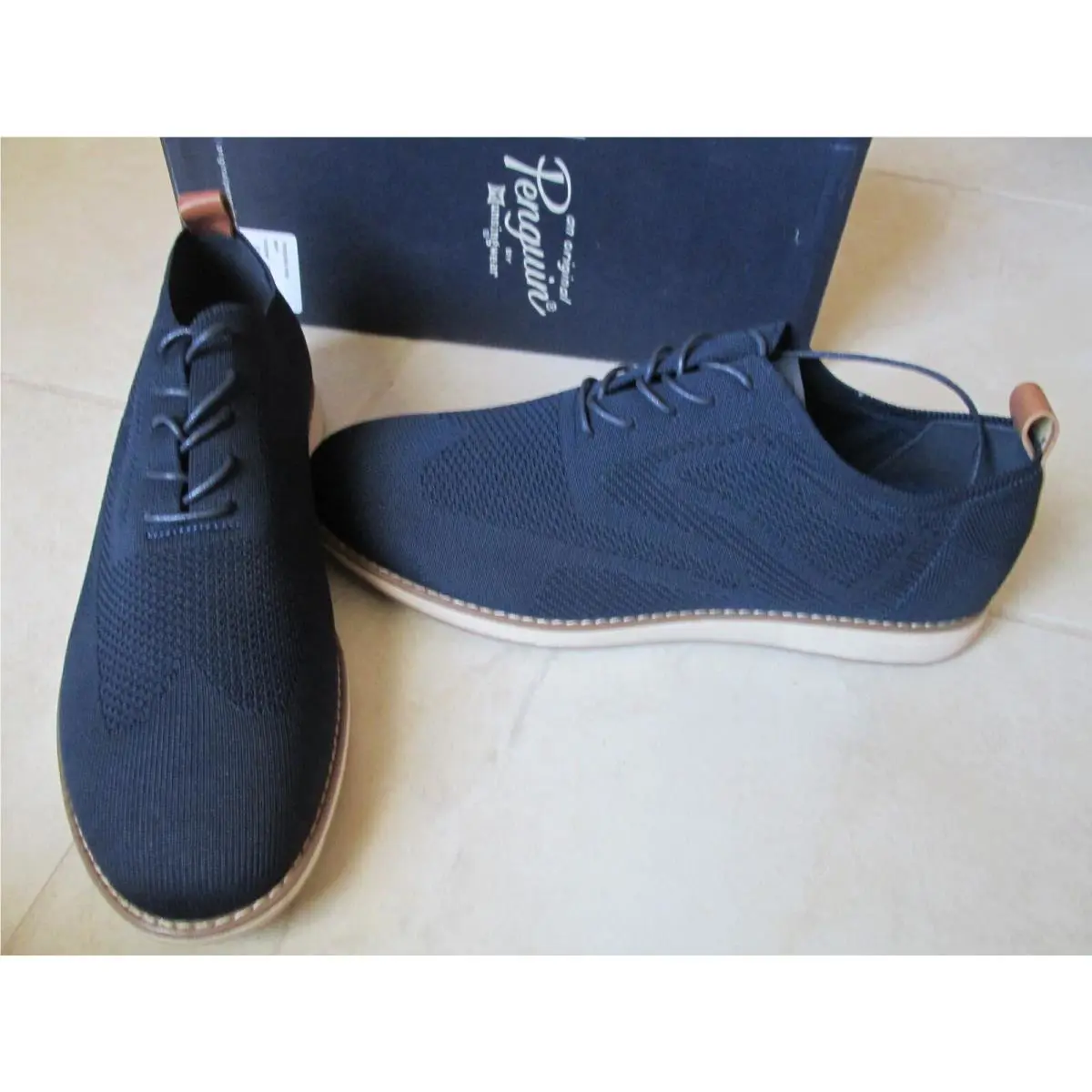 Penguin Theodore Sneaker Shoes Mens Size 13 Navy Blue