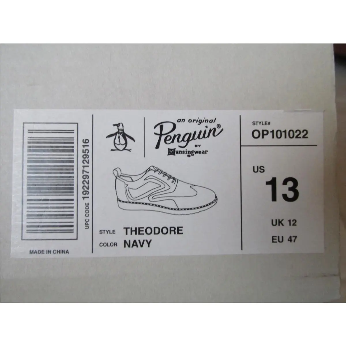 Original Penguin shoes - Blue (UPC: 192297129516) 4