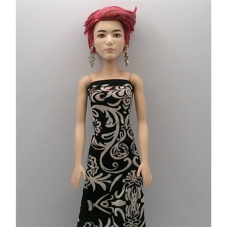 Mattel Barbie Ken Size Drag Queen / Androgynous Doll TDQ-2055 Handmade Clothing