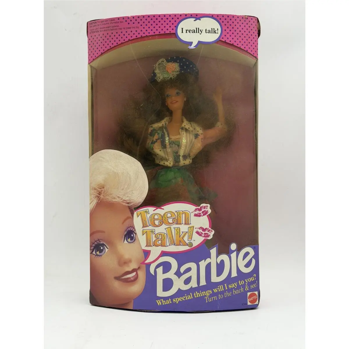 Teen Talk Barbie Fashion Doll Mattel 5745 Vintage 1991