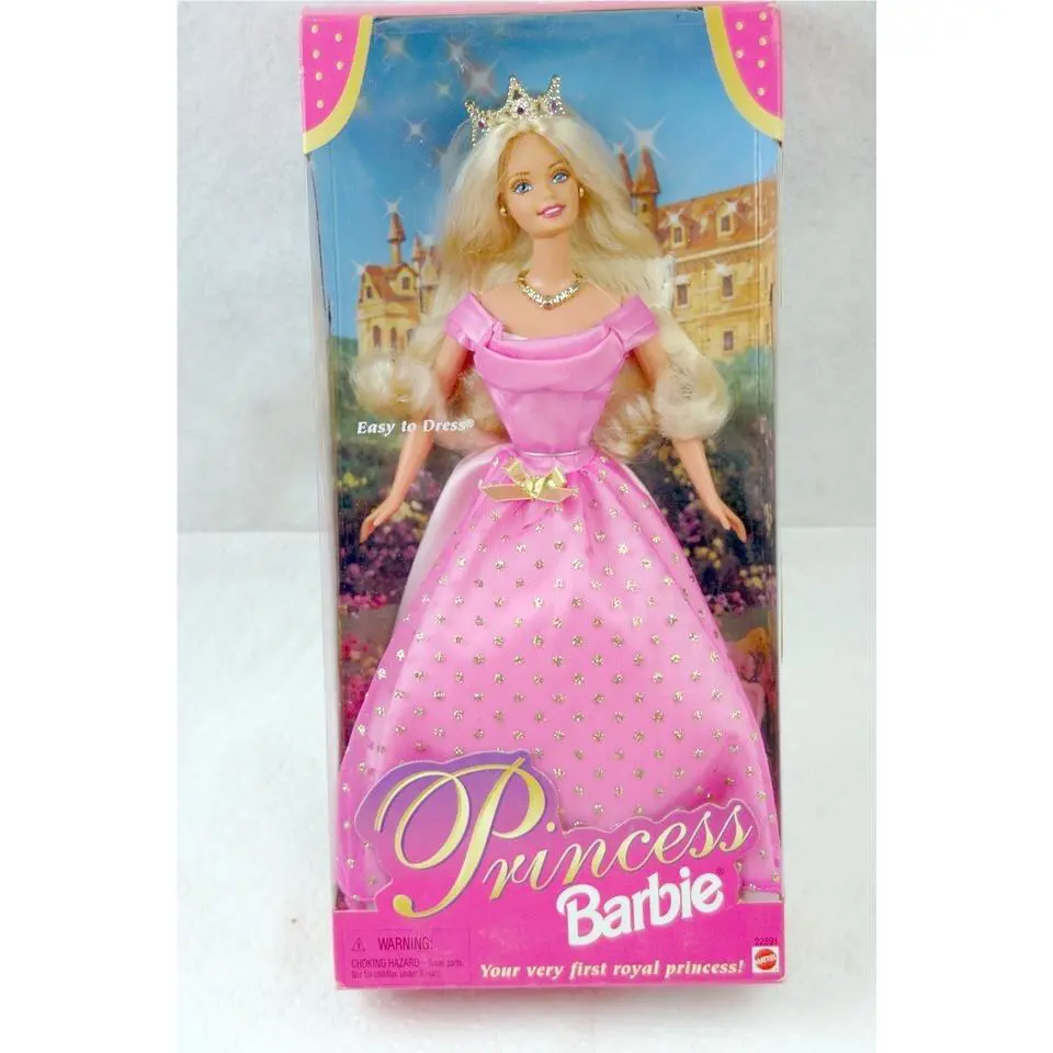 Easy TO Dress Royal Princess Pink Barbie Never Out OF Box 1998 22891