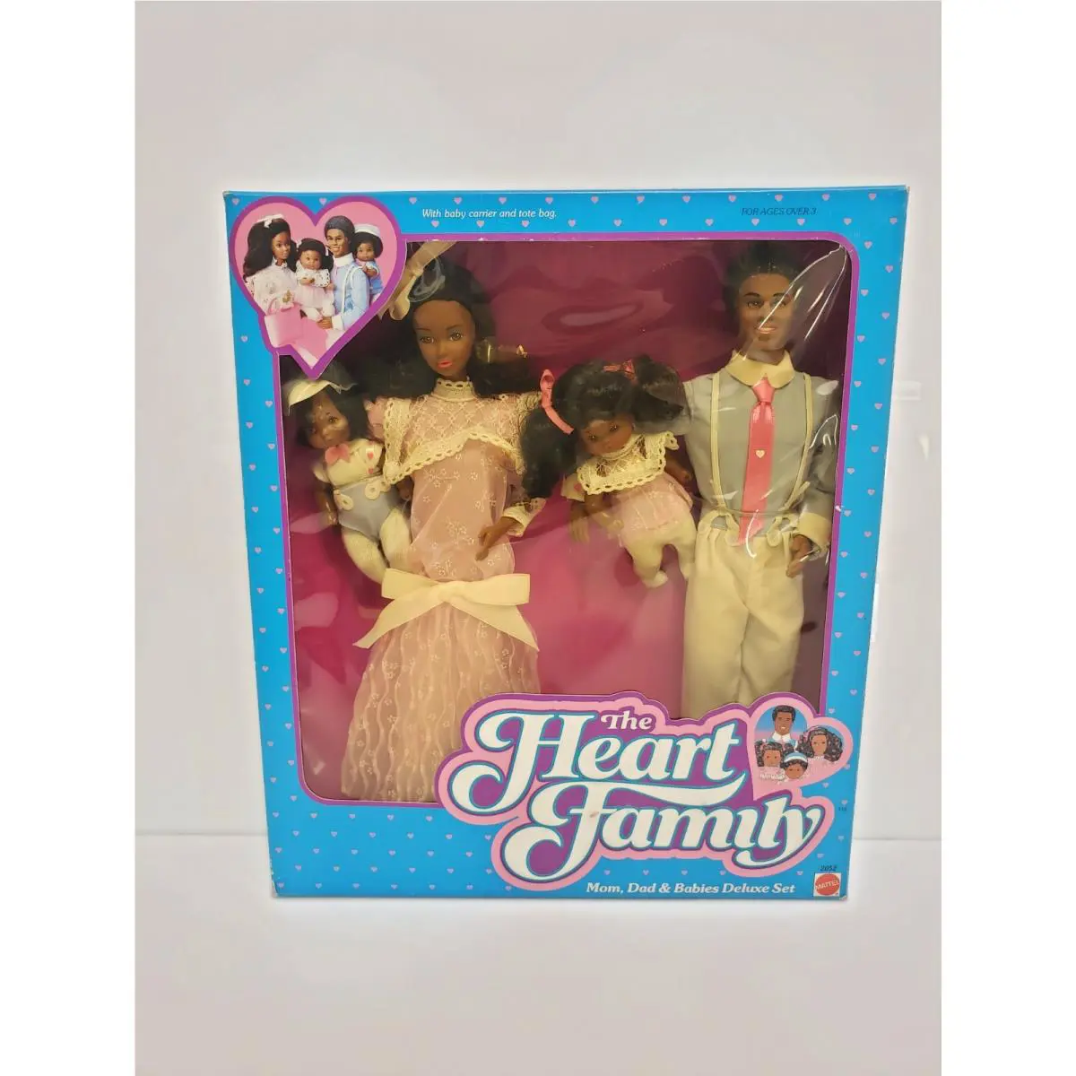 Vintage 1984 Mattel The Heart Family Mom Dad Babies Deluxe Set 2052