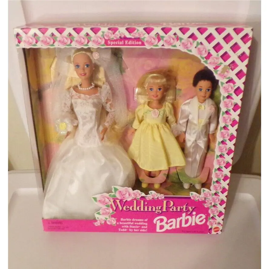 Look Mattel 13557 Special Edition Wedding Party Barbie Deluxe Set
