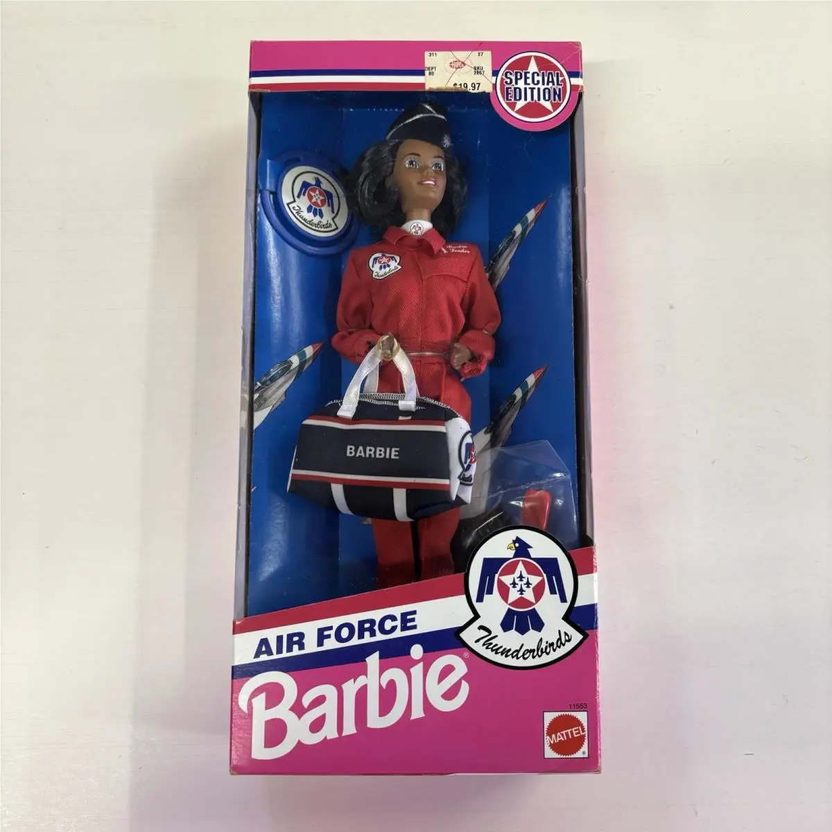 Very Rare 1993 Vintage African American Air Force Thunderbird Barbie 11553