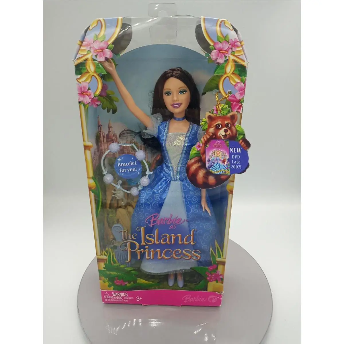 Mattel Barbie Fashion Doll The Island Princess Blue Dress Dark Hair L1146 2007