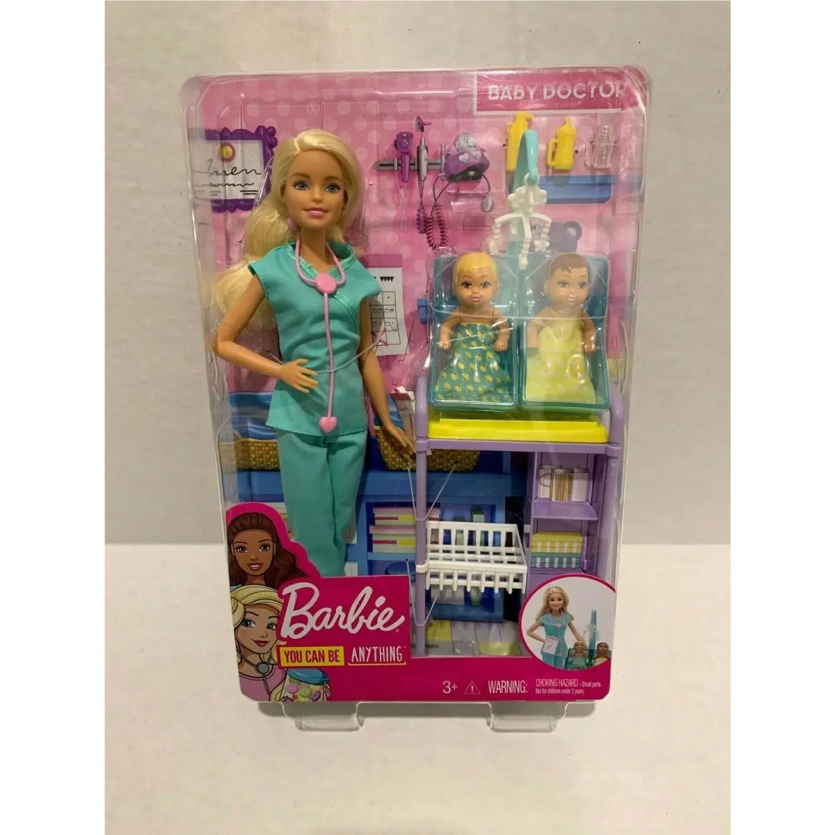 Barbie Careers Baby Doctor Doll Play Set + Babies