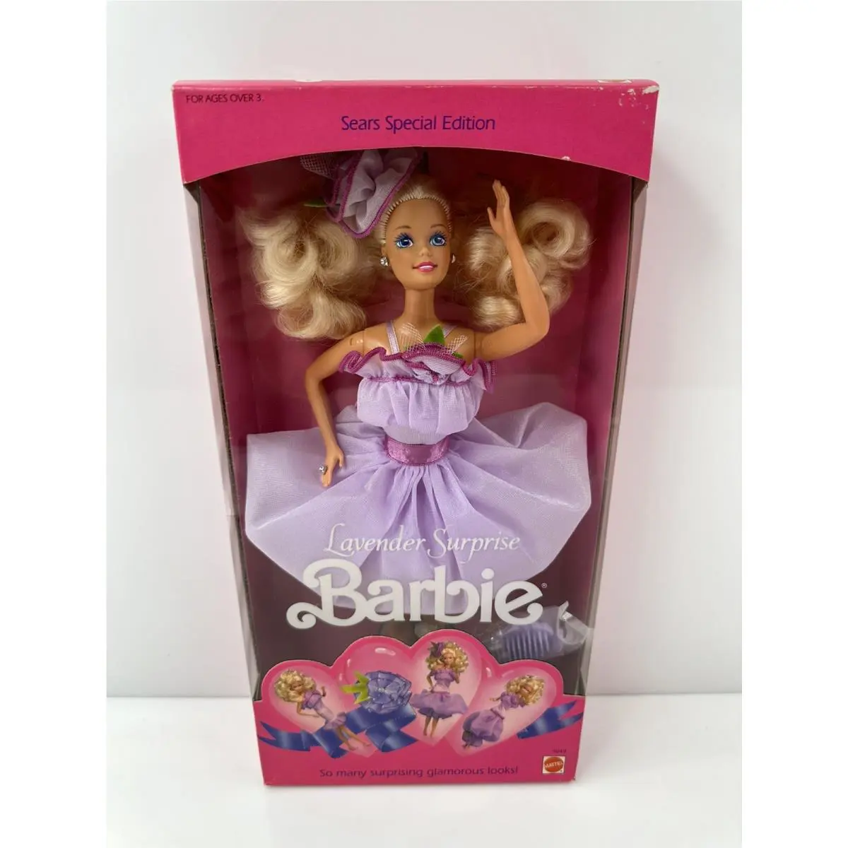 Vintage 1989 Barbie Lavender Surprise Doll 9049