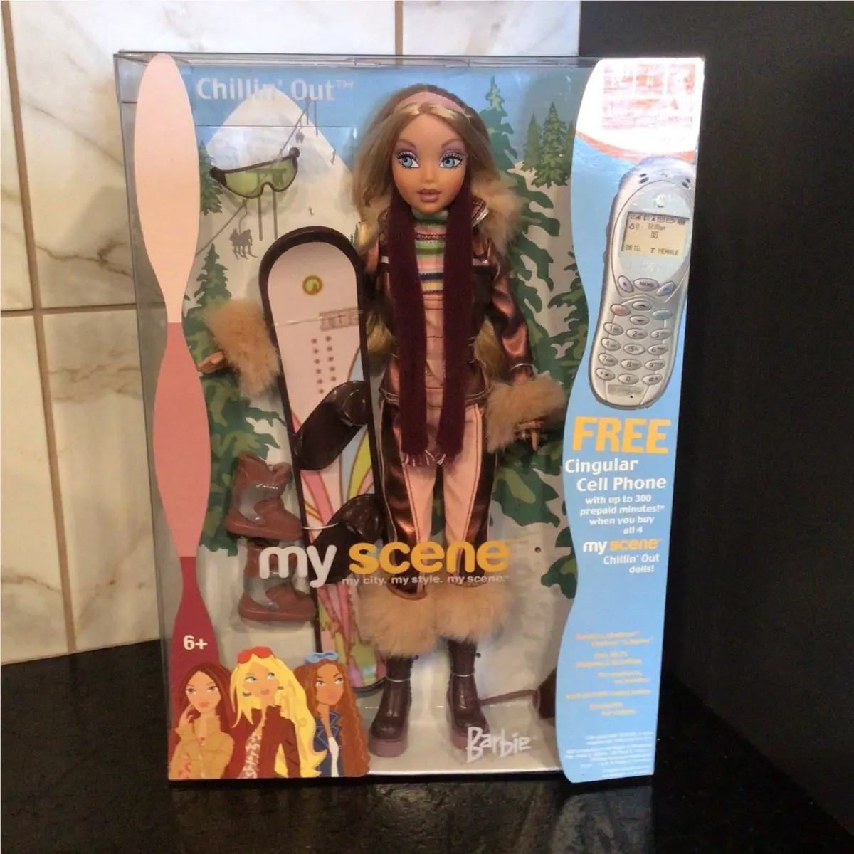 Barbie My Scene Chillin Out Doll Snowboard Accessory 2003 Mattel C1586