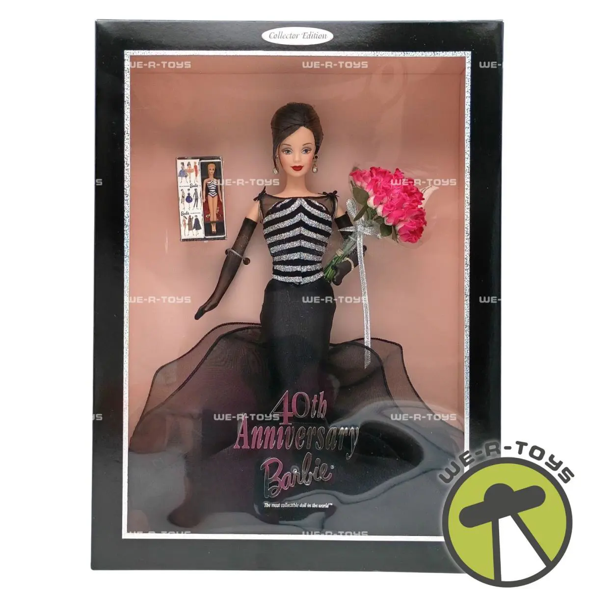 Barbie Collector Edition 40th Anniversary Doll Black Gown 24842 Mattel 1999