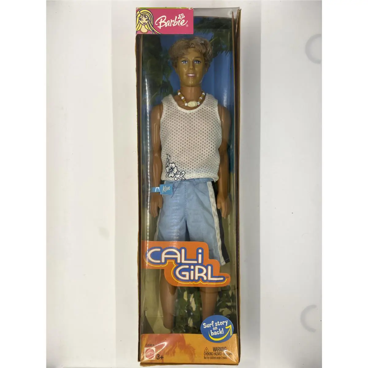 Barbie Rooted Hair Blonde Ken Cali Girl Doll Mattel 2003