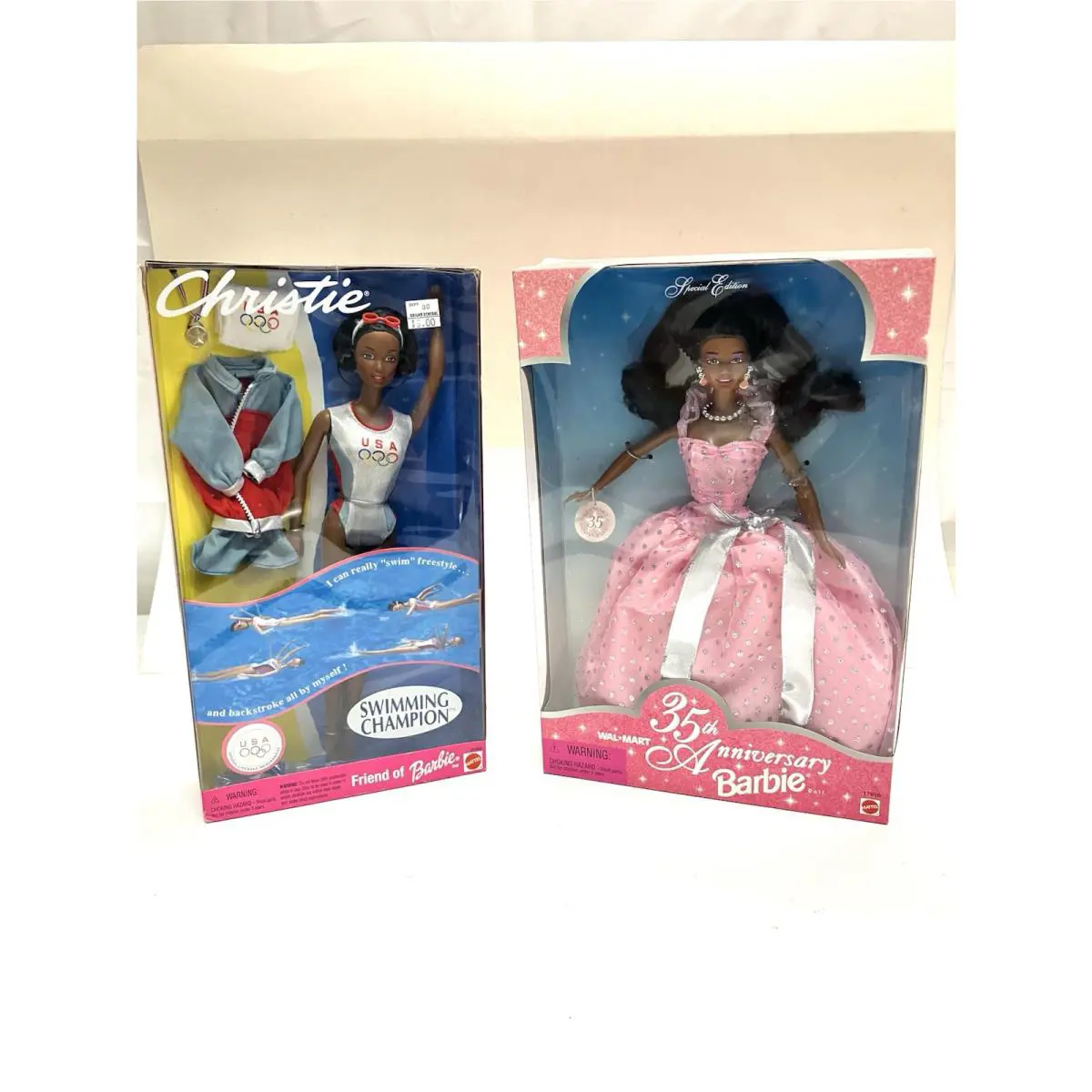 Barbie Doll Walmart 35th Anniversary Special Edition + Christie Friend of Barbie