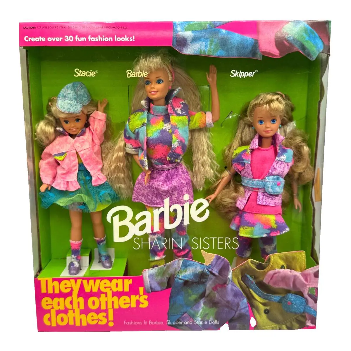 BK Barbie Doll 1991 Sharin` Sisters Skipper Stacie Gift Set 5716