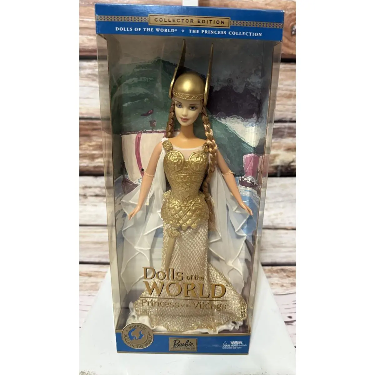 Dolls of The World Princess of The Vikings Barbie Collector Edition Mattel B6361 - Doll Hair: Blonde, Doll Eye: Blue