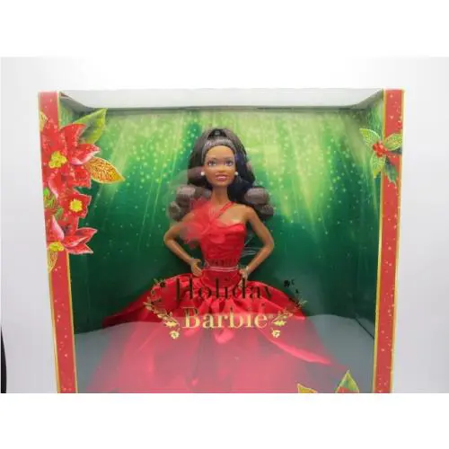Barbie Signature Doll 2022 Holiday Collectible Doll African American Brown Hair
