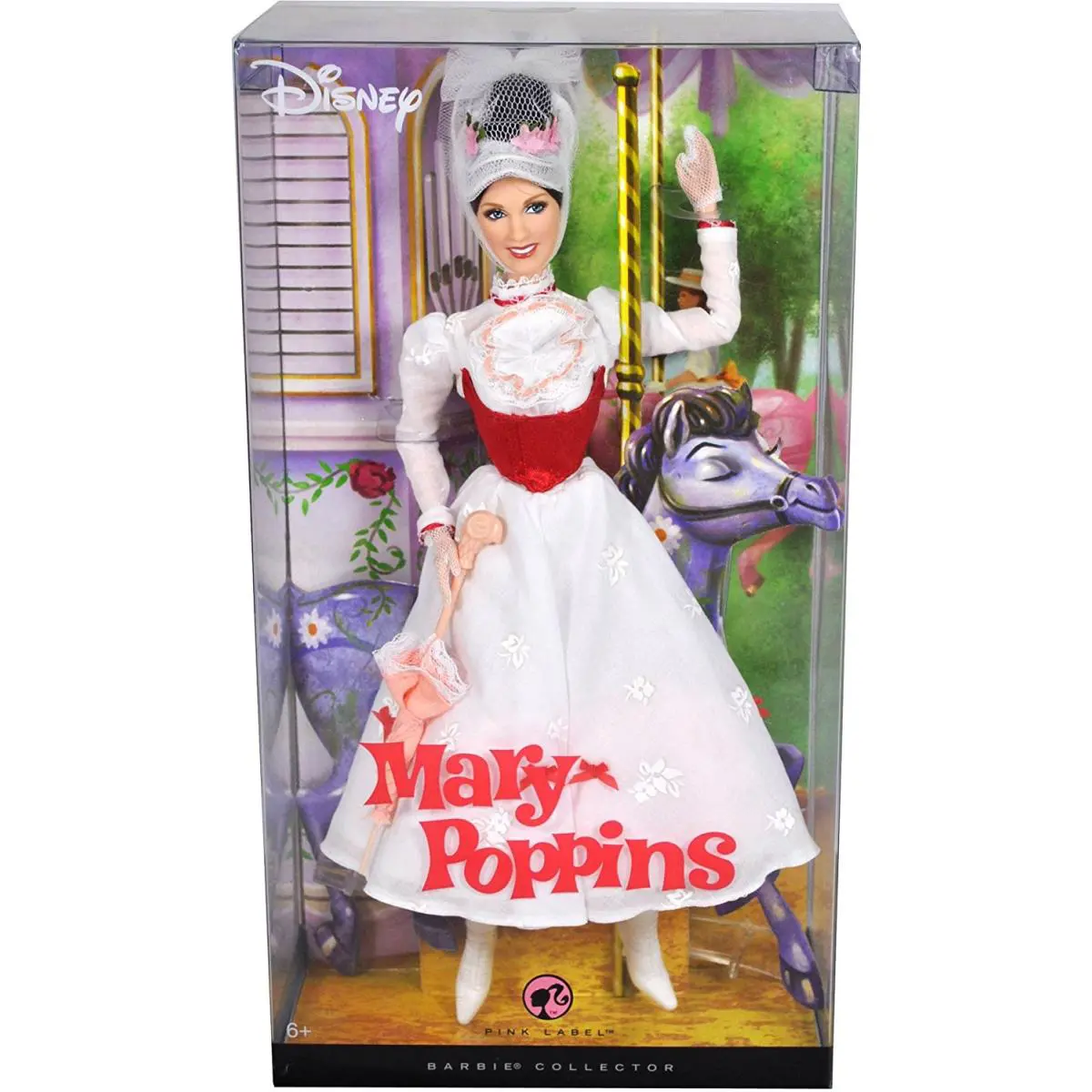 Mary Poppins Barbie Pink Label Collector Doll Free US Shipping
