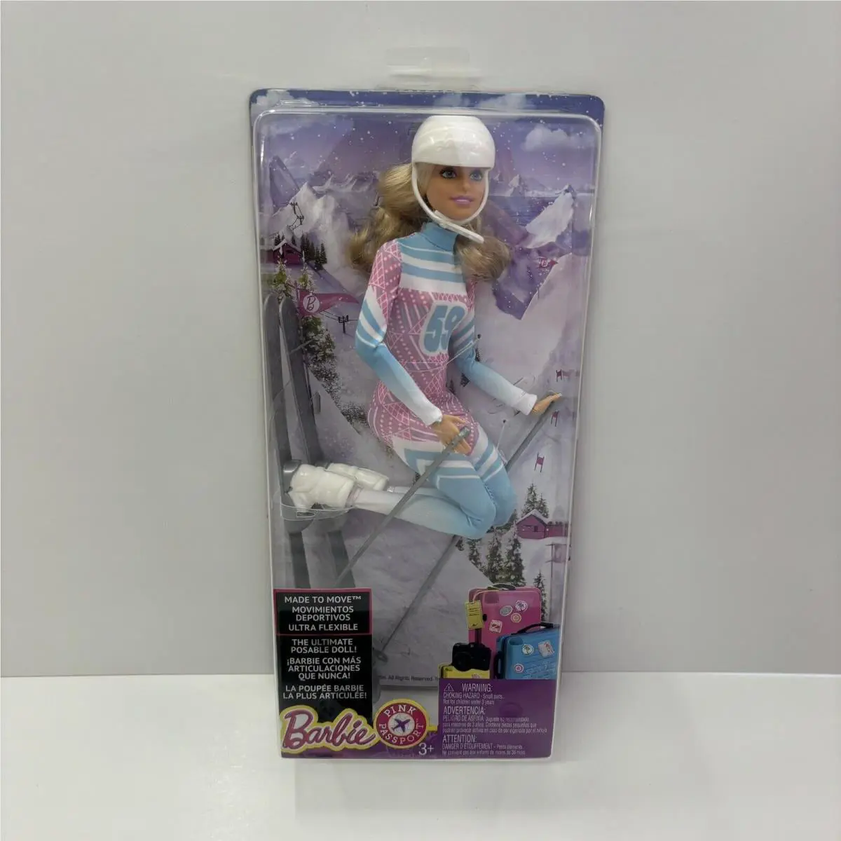 Pinkpassport Made to Move Ultimate Posable Ski Barbie Skierdoll-may Have Box Dmg