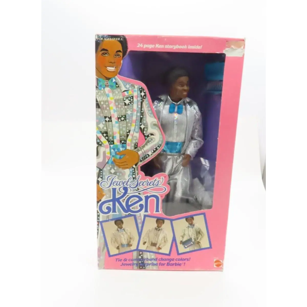 Jewel Secrets Ken African American AA Barbie Doll 1986 Mattel 3232 Nrfb