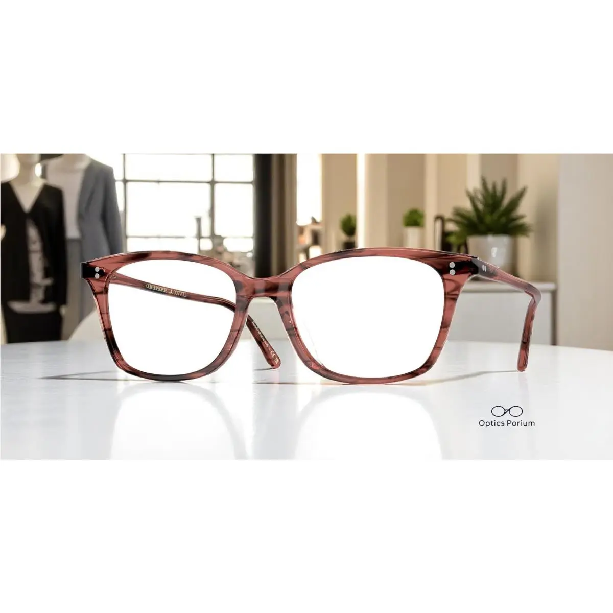 Oliver Peoples OV5438U 1690 Addilyn Merlot Smoke Demo Lens 55mm Women`s Eyeglass