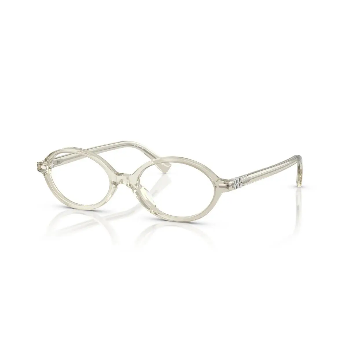 Miu Miu Vmu 01XV Hemp Trasparent 12U-1O1 Eyeglasses - Frame: Hemp Trasparent