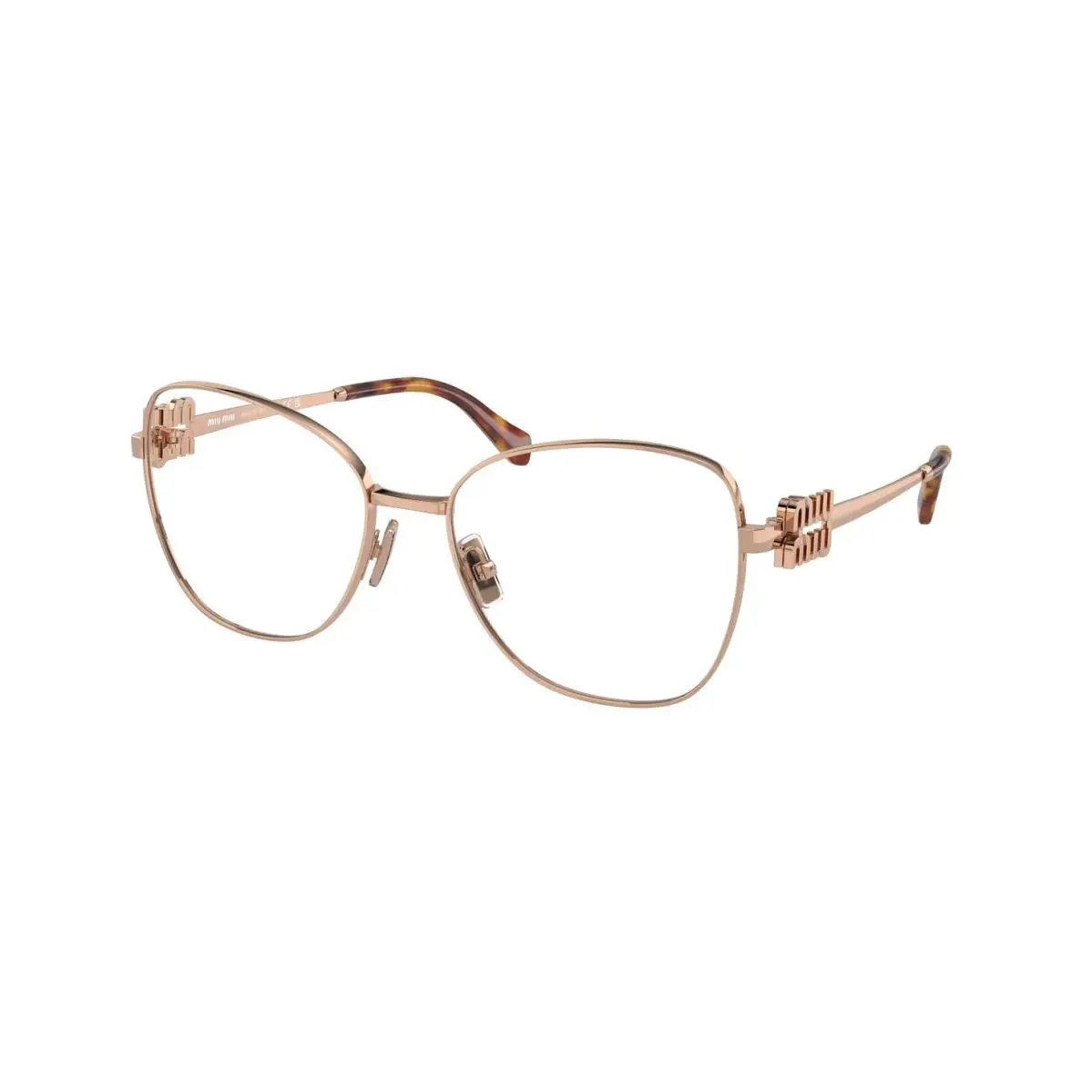 Miu Miu Vmu 50XV Rose Gold ZVF-1O1 Eyeglasses