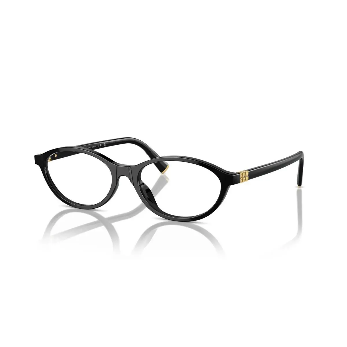 Vmu 09XV Black 16K-1O1 Eyeglasses by Miu Miu
