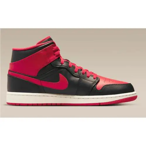 Nike shoes - Air Jordan 1 Mid - Air Mid - DQ8426-060 - Black, Fire Red, White 2