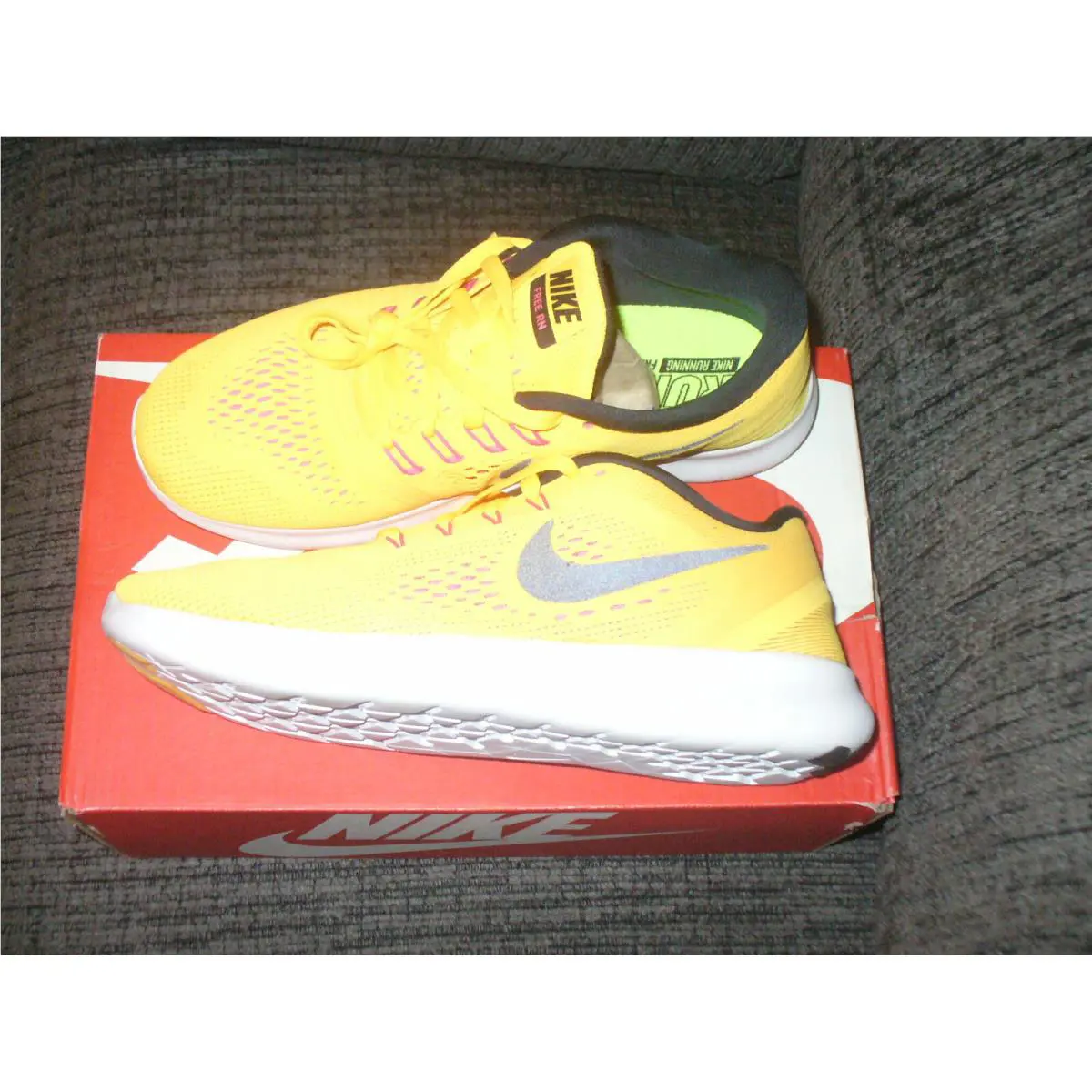 Nike shoes - Free Run - Free Run - 831509-400 - Orange/Black SWOOSH 1