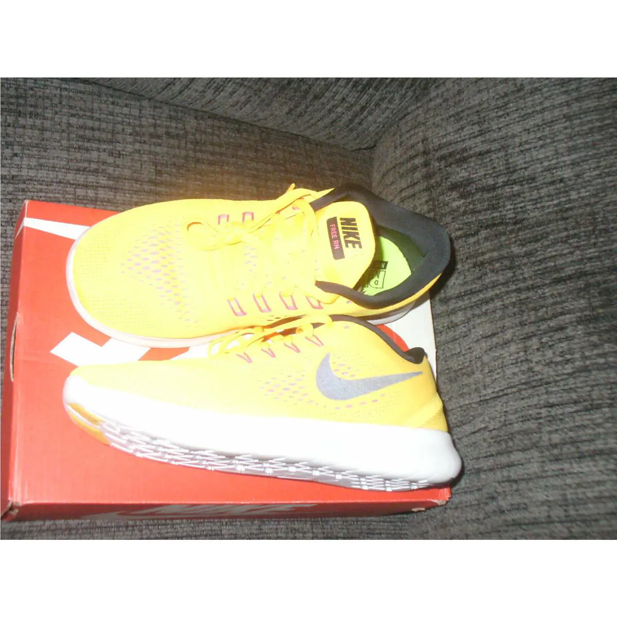 Nike shoes - Free Run - Free Run - 831509-400 - Orange/Black SWOOSH 3