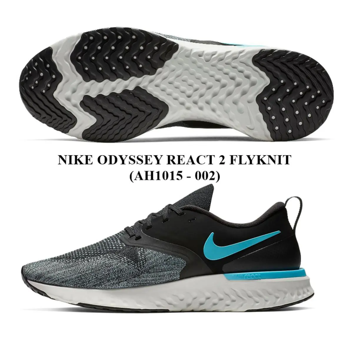Nike shoes - BLACK/BLUE FURY-AVIATOR GREY 0