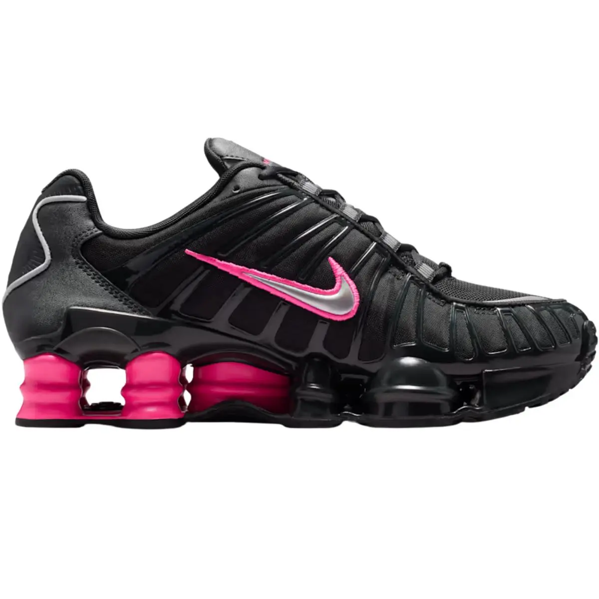 Shox TL Women Sneaker Shoe Size 6-11 Colors Athletic Casual Off Noir/Hyper Pink/Metallic Silver by Nike