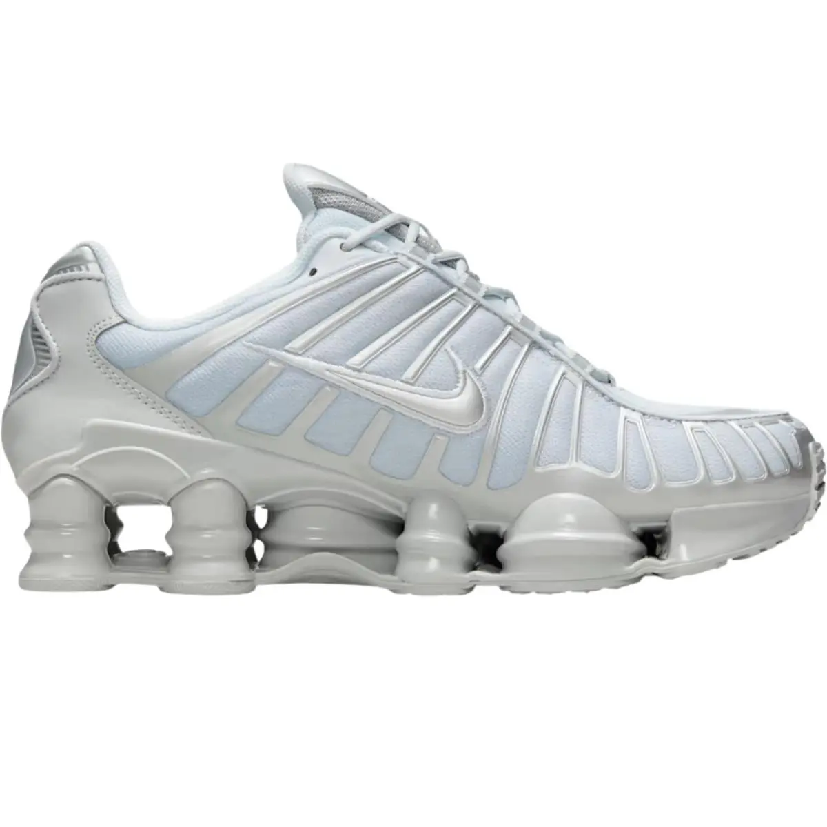 Shox TL Women Sneaker Shoe Size 6-11 Colors Athletic Casual Pure Platinum/Smoke Grey/Metallic Silver by Nike