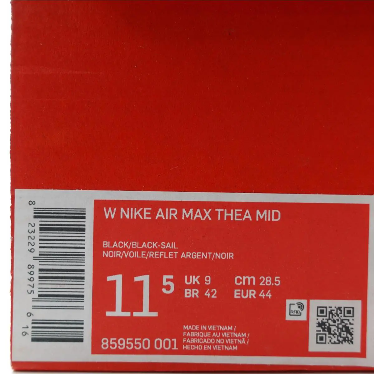 Nike shoes - Nike Air Max Thea - Air Max Thea - 859550-001 - Black, White 11