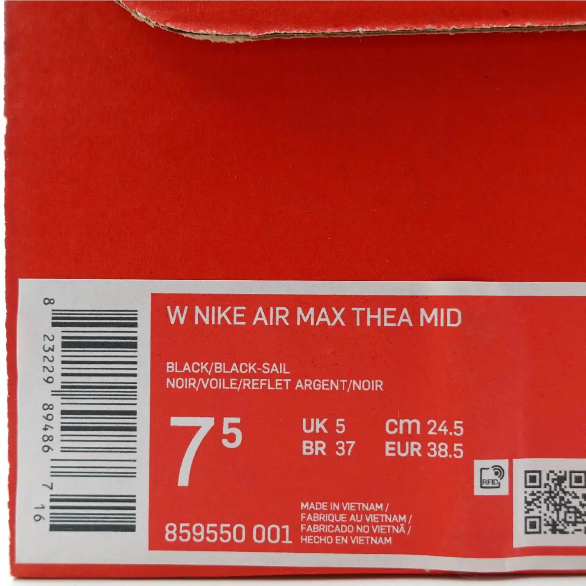 Nike shoes - Nike Air Max Thea - Air Max Thea - 859550-001 - Black, White 5