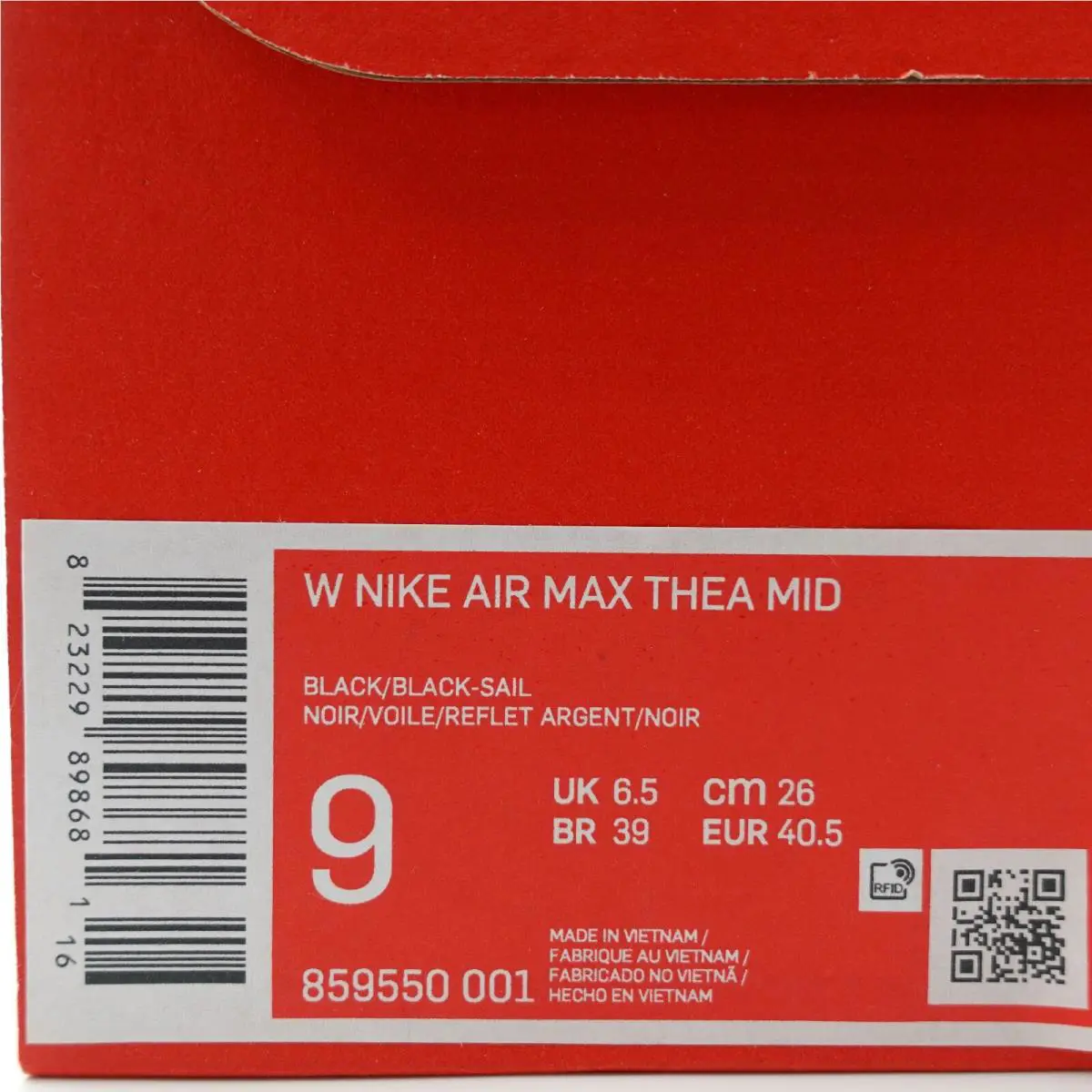 Nike shoes - Nike Air Max Thea - Air Max Thea - 859550-001 - Black, White 7