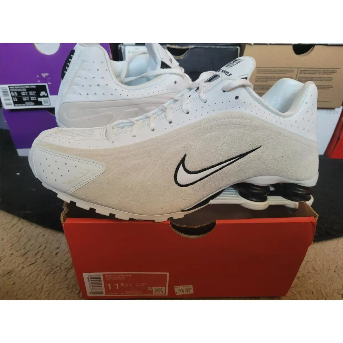 Nike shoes - Nike Shox R4 - Shox - HQ7739-100 - White 0