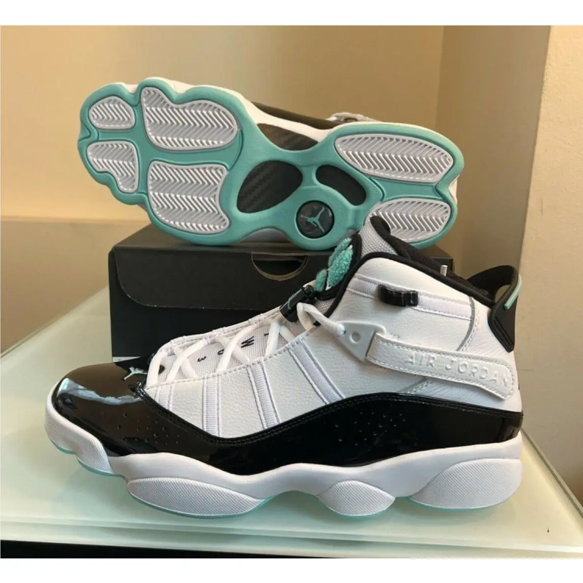 Nike shoes - Jordan 6 Rings - Rings - 322992-115 - White, Manufacturer: White/White-Tropical Twist 0