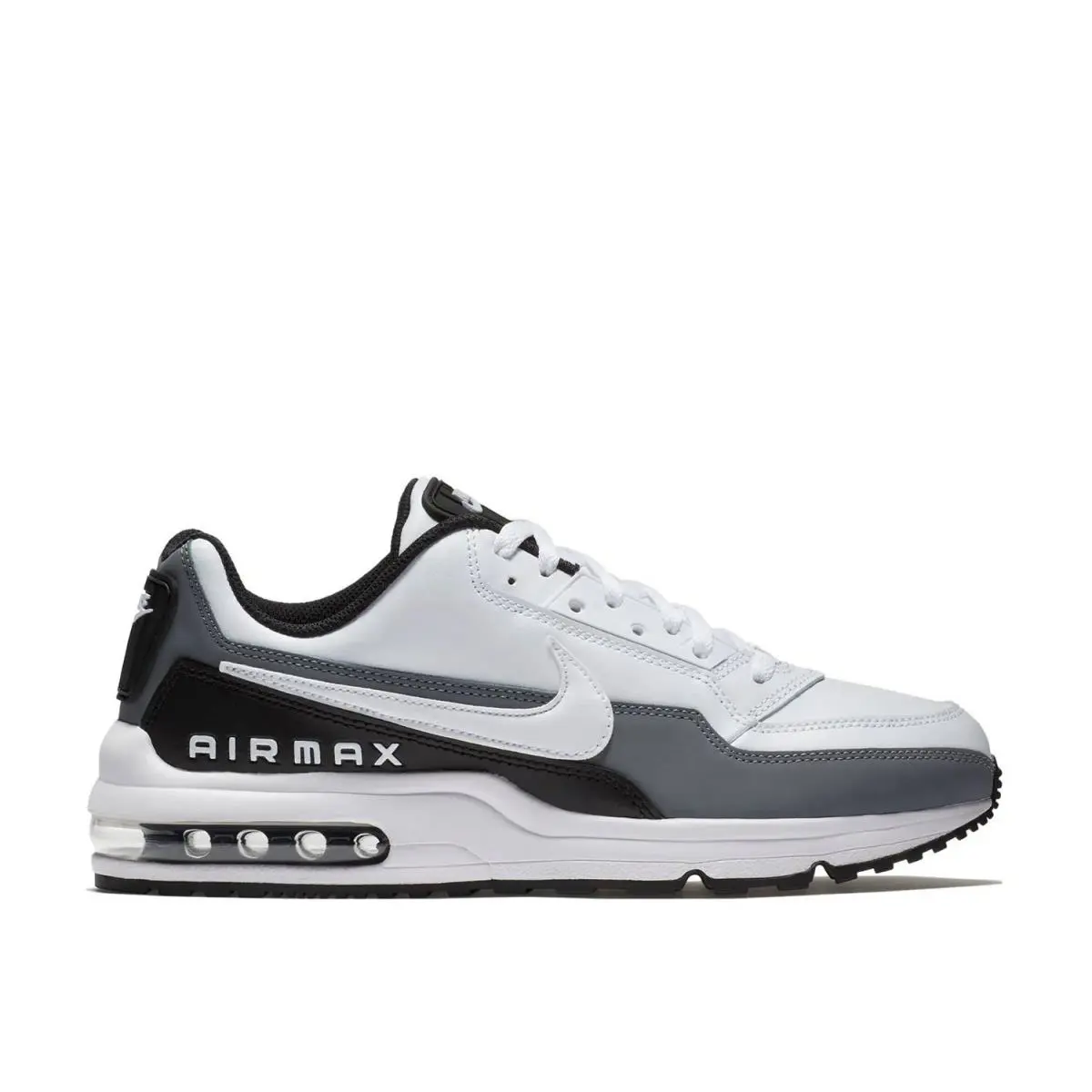 Man`s Athleisure Nike Air Max Ltd 3 Running Shoe - WHITE/DARK SMOKE GREY