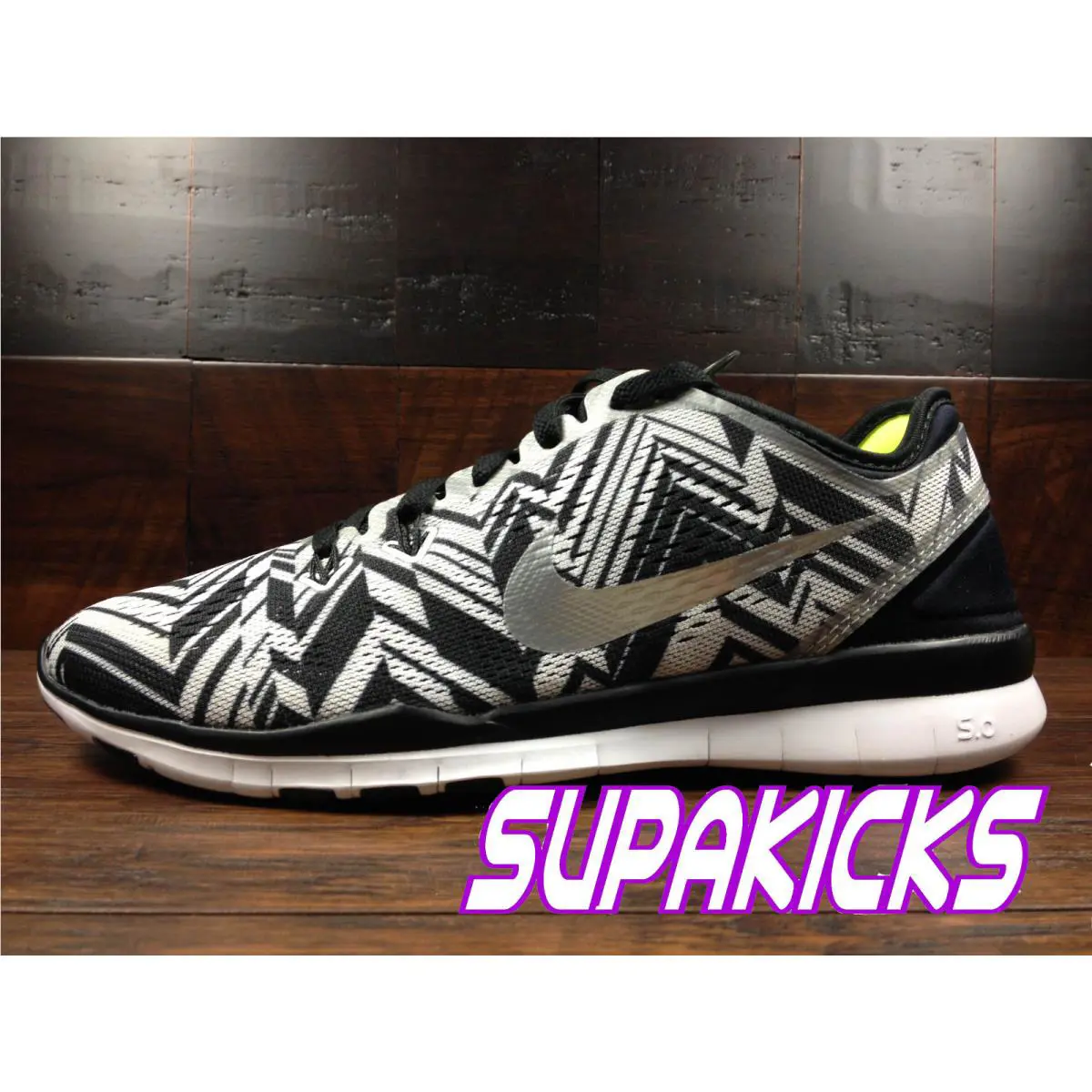 Nike shoes - Nike Free 5.0 - Free - 704695-001 - Black / Silver / Volt 4
