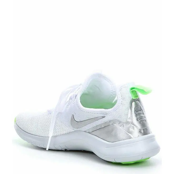 Nike shoes - Free TR 8 - Free - 942888-103 - White/White/Silver Metallic/Pop Lime Green 1