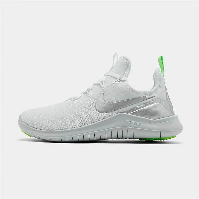 Nike shoes - Free TR 8 - Free - 942888-103 - White/White/Silver Metallic/Pop Lime Green 16