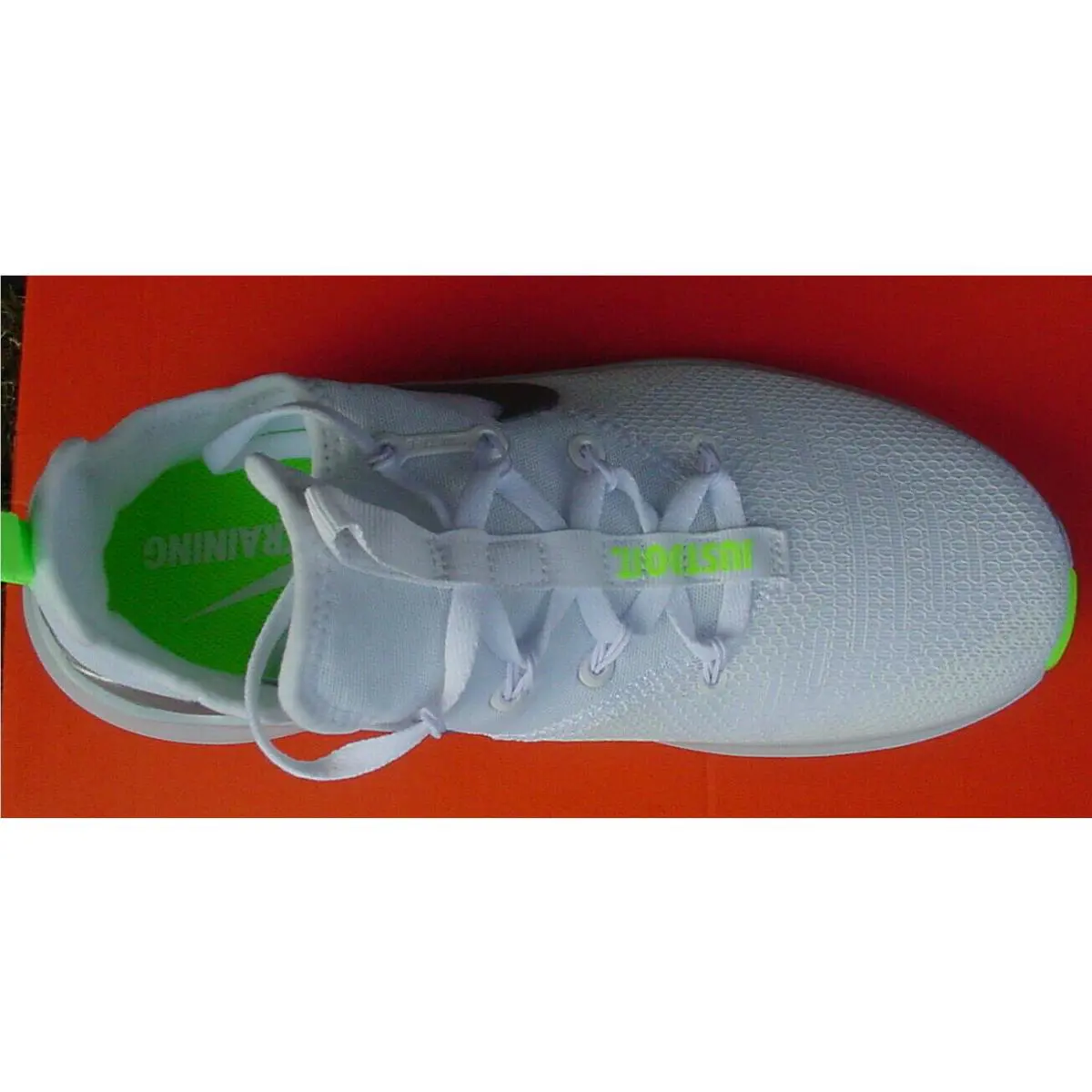 Nike shoes - Free TR 8 - Free - 942888-103 - White/White/Silver Metallic/Pop Lime Green 17