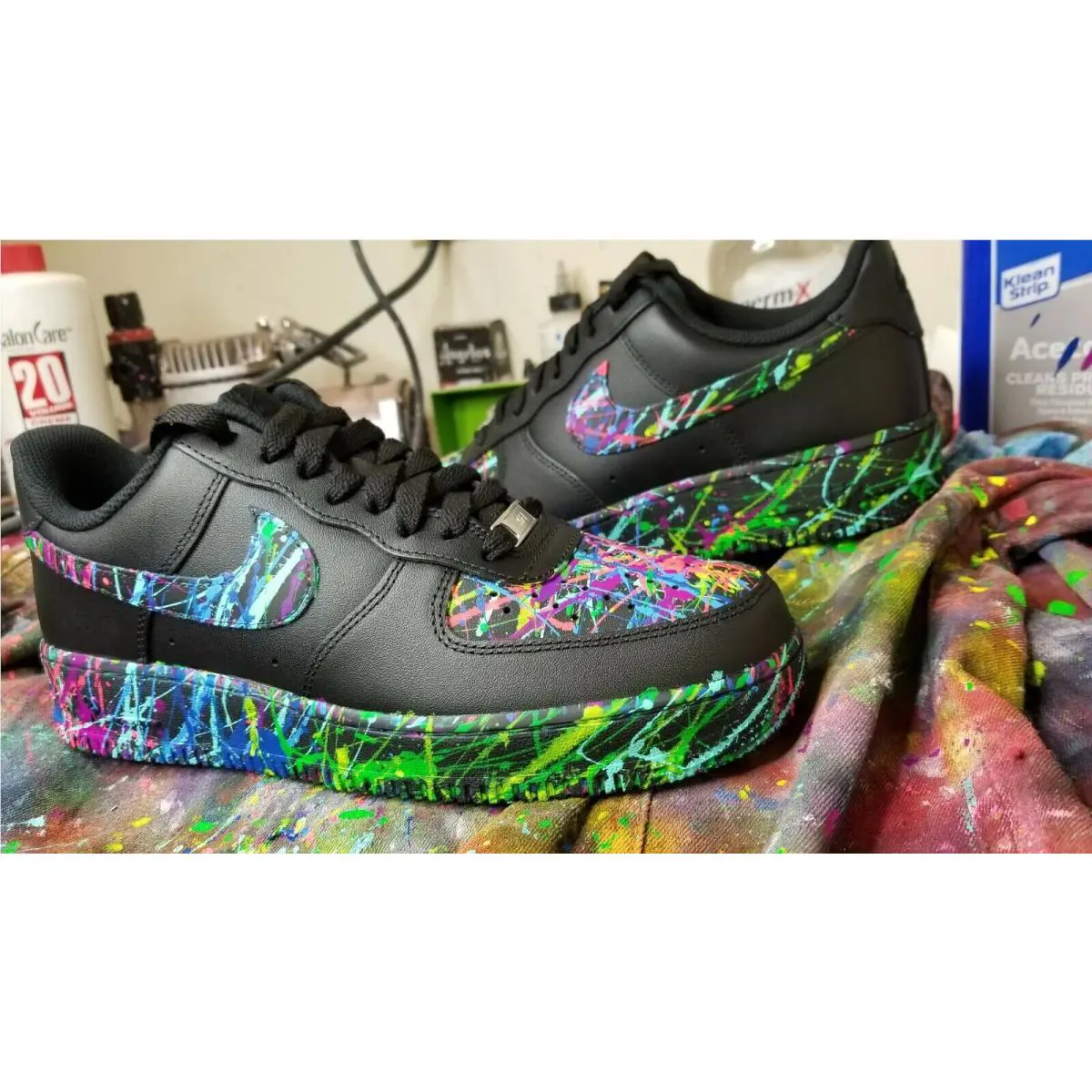 Nike shoes - Nike Air Force 1 - Air Force - Black 21