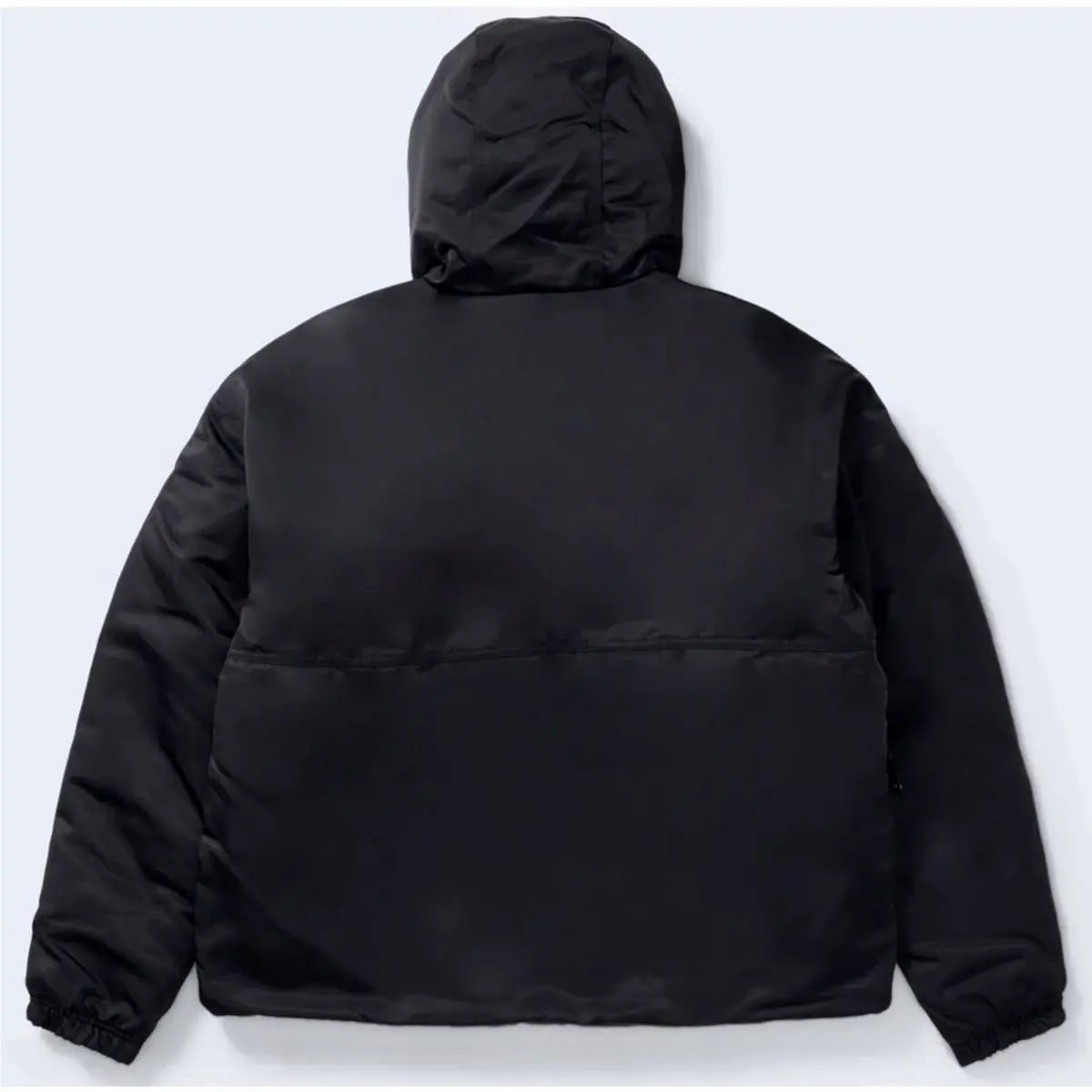 Nike clothing - Nike Solo Swoosh Satin 1/2 Zip Pullover Anorak - DR0839 - Black 5